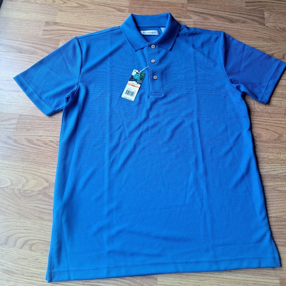 Cubavera NWT Mens Shirt, Blue, Sz S, MSRP $55